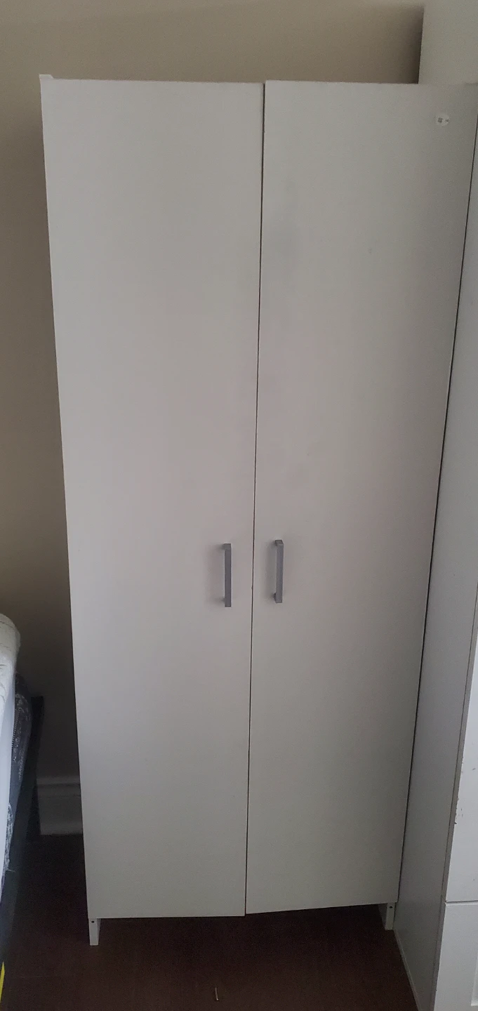 White Two-Door Storage Cabinet
