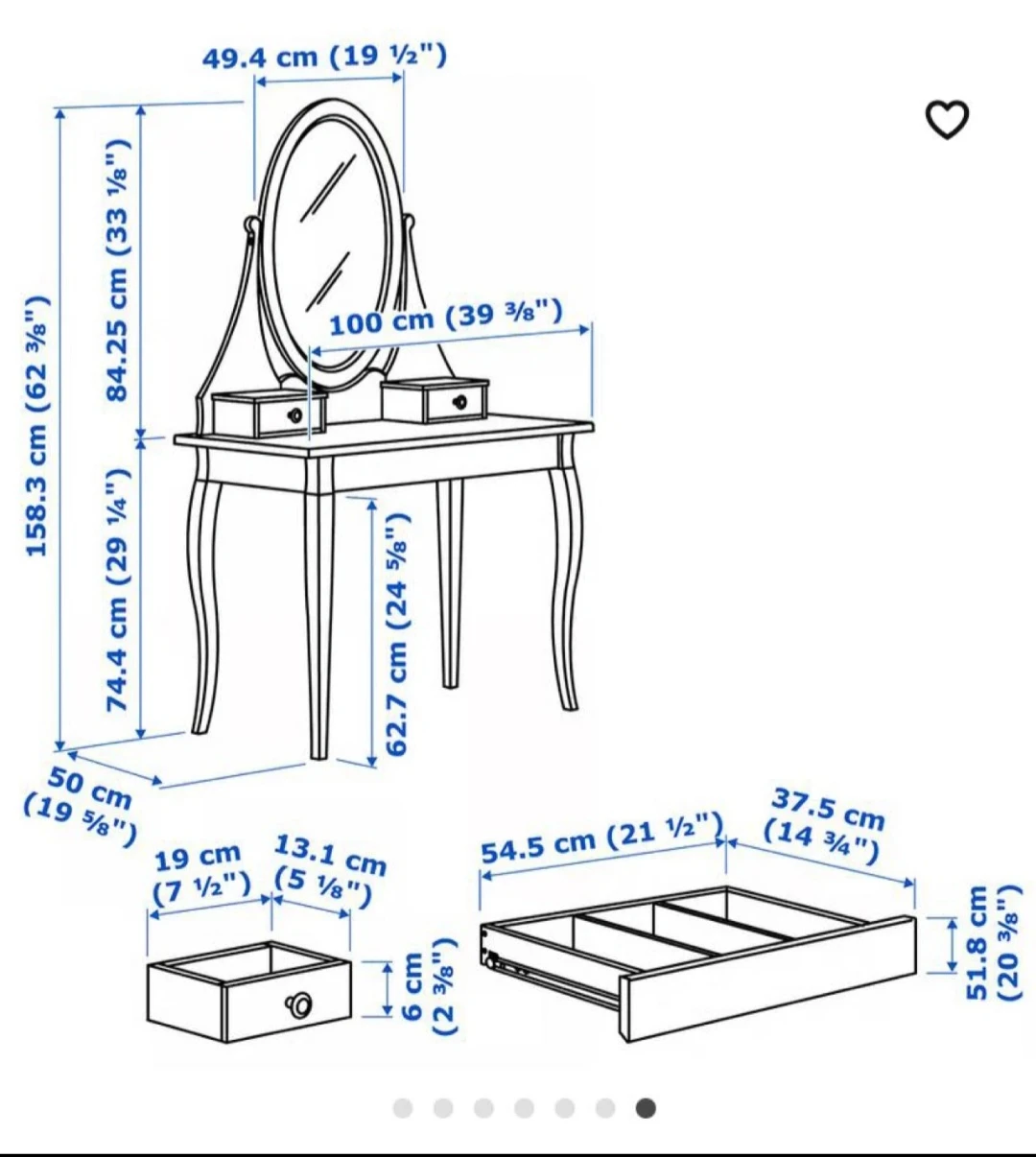 Dressing Table With Mirror - photo 2