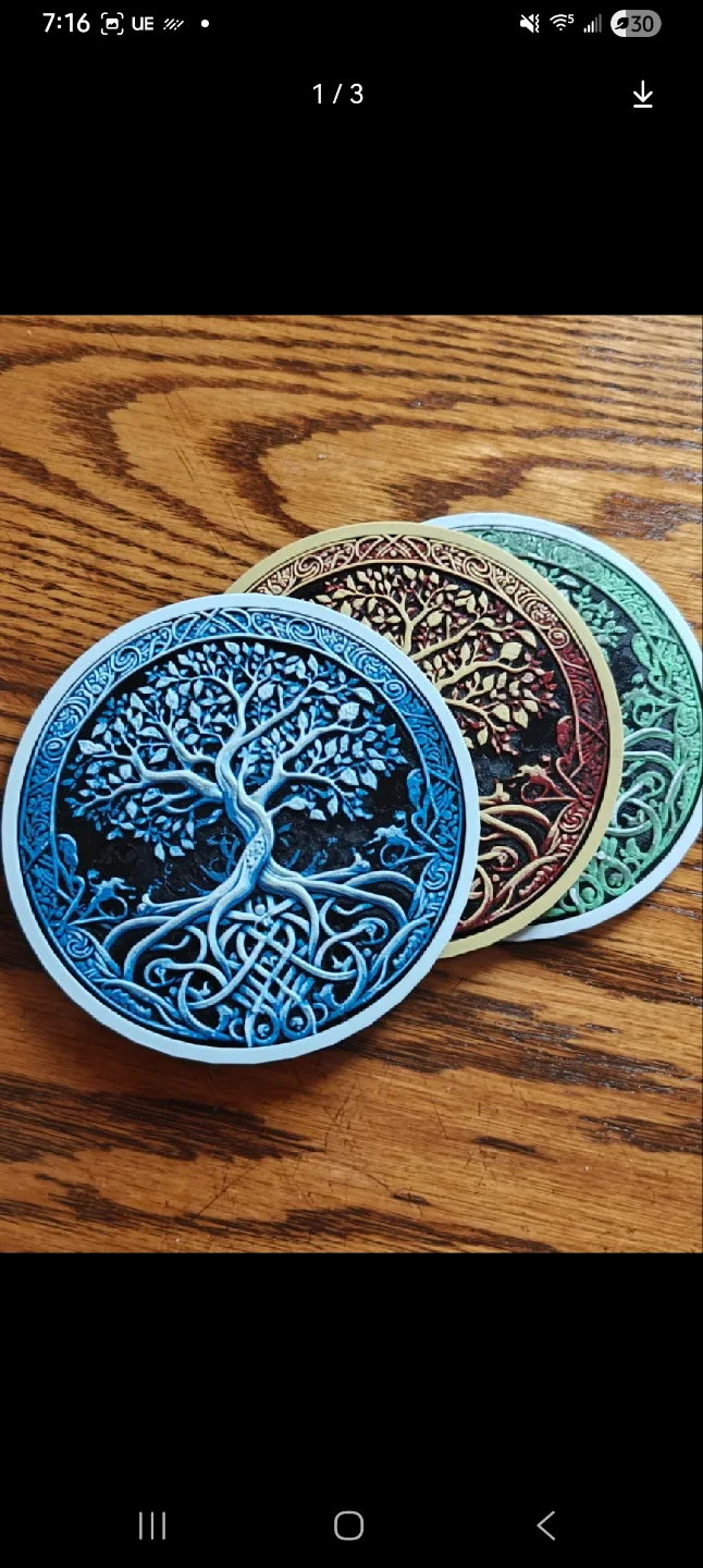 Tree of Life Coasters (Set of 3)