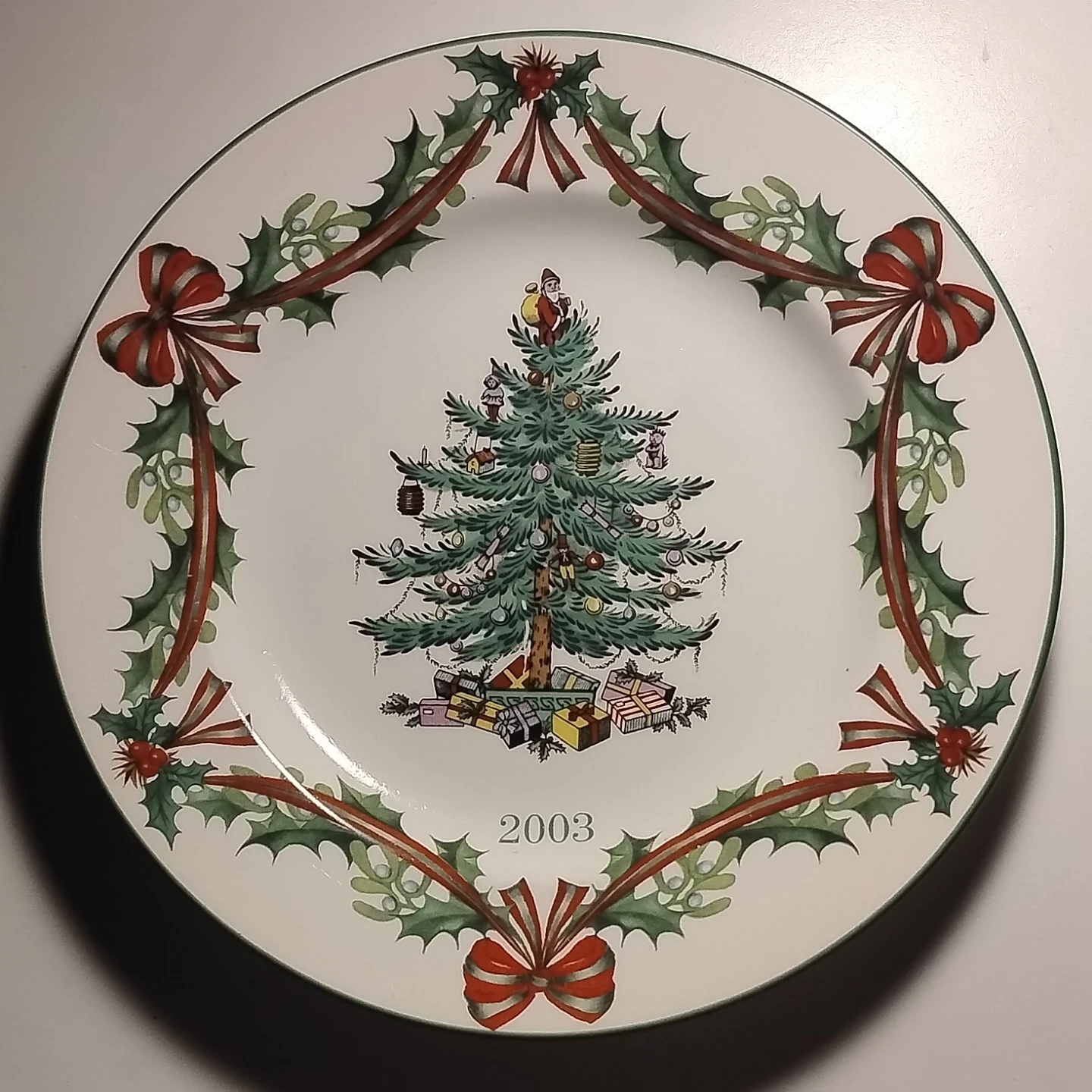 Spode Christmas Tree Plates (2003 & 2019)