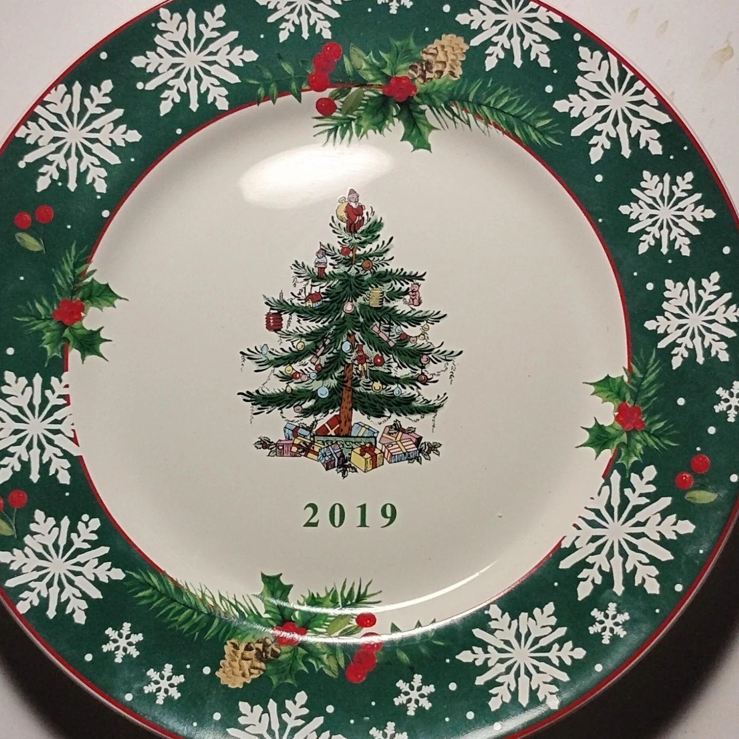 Spode Christmas Tree Plates (2003 & 2019) - photo 2