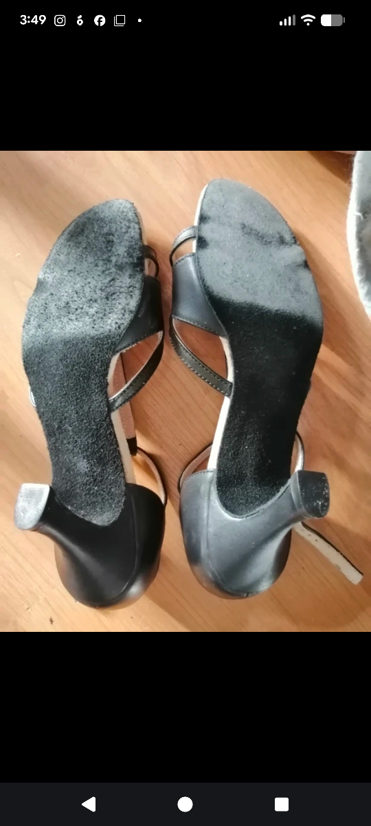 🏆Capezio Genuine Leather Dance shoes. Suede bottoms Sz 5.5-6 - photo 3