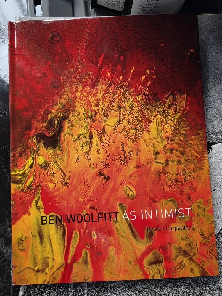 Book with abstract art cover