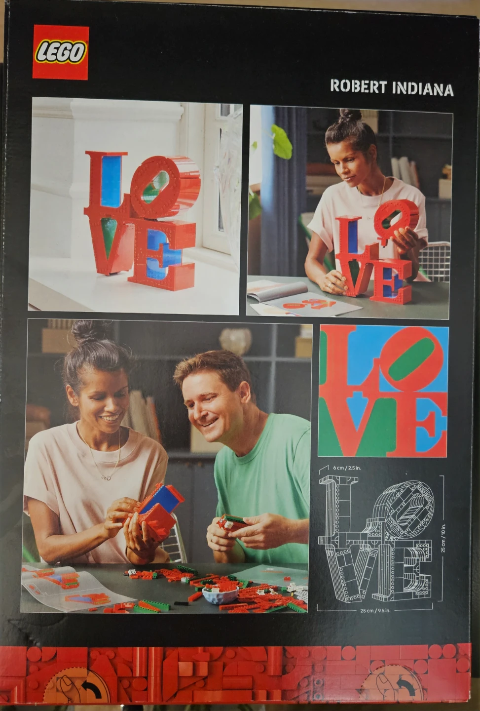 ❤️LEGO Art Robert Indiana LOVE Sculpture Building Set - photo 2