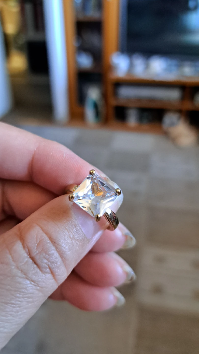 Square Cut Gem Ring - photo 5