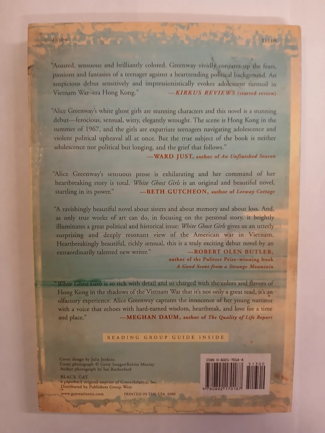 White Ghost Girls by Alice Greenway - Paperback Novel - photo 2