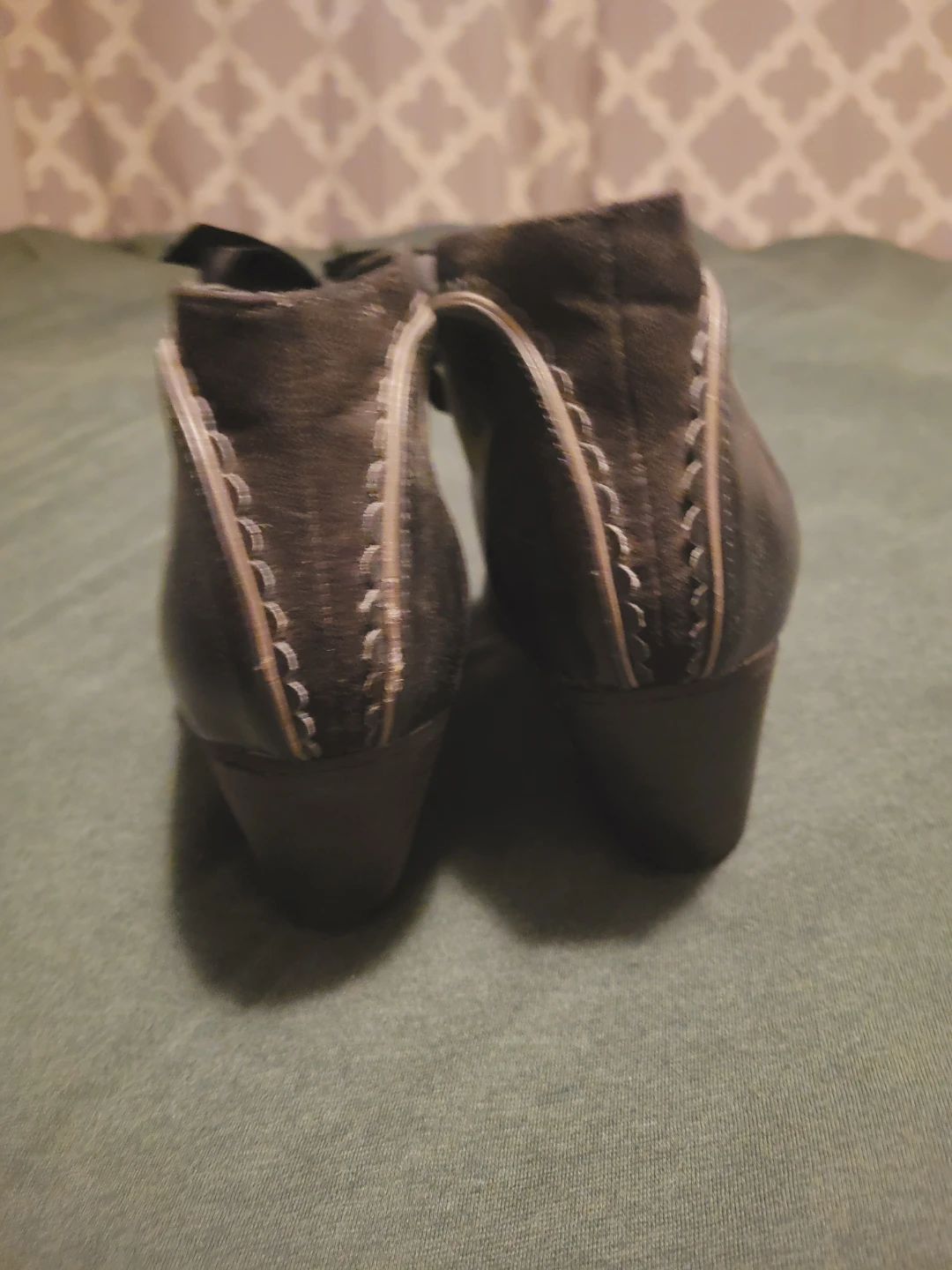 Chelsea Crew Brown Wingtip Ankle Boots with Bows Size 10 - photo 2