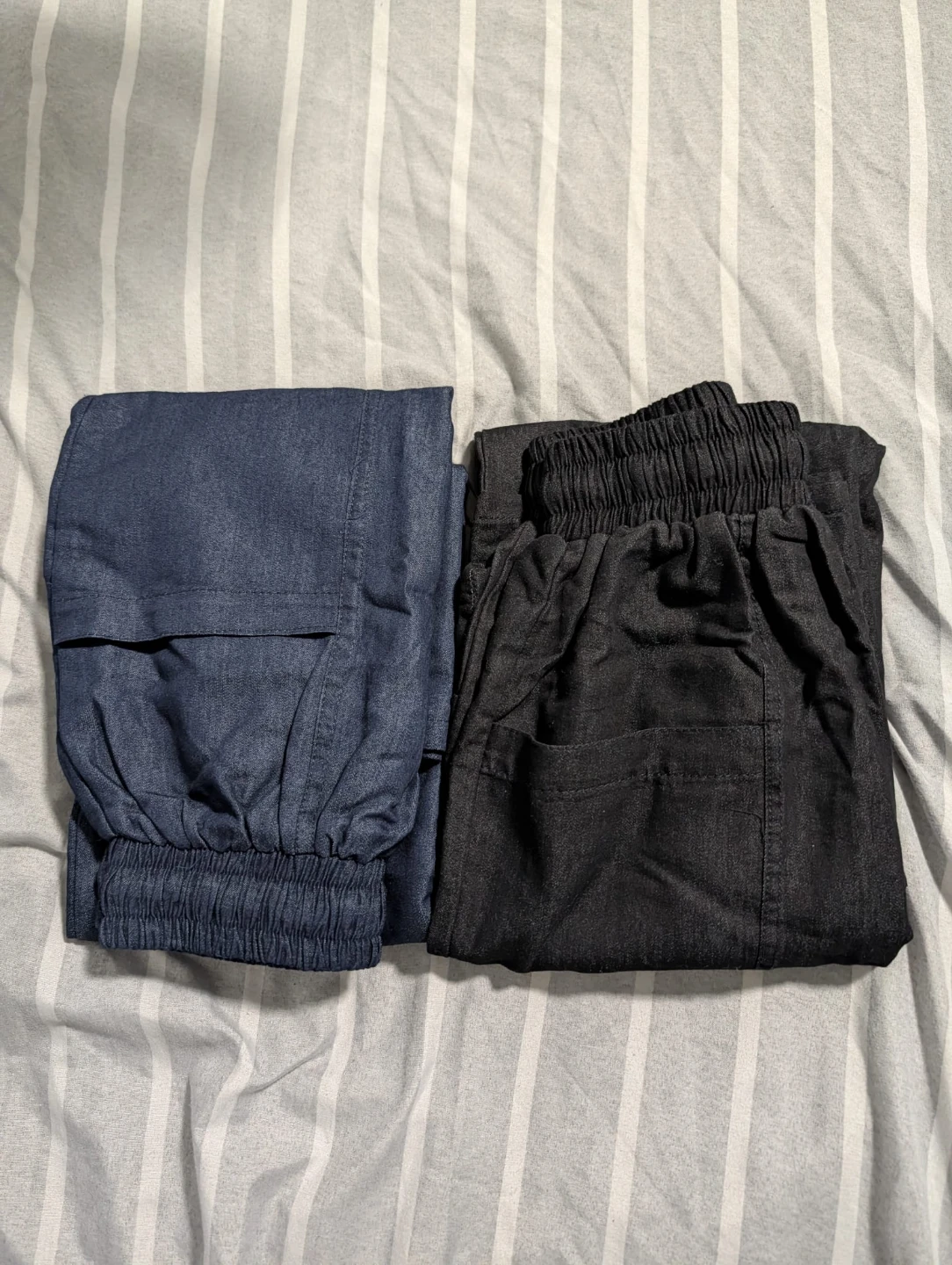 Relaxed Fit Palazzo Set (Black & Blue) - photo 2