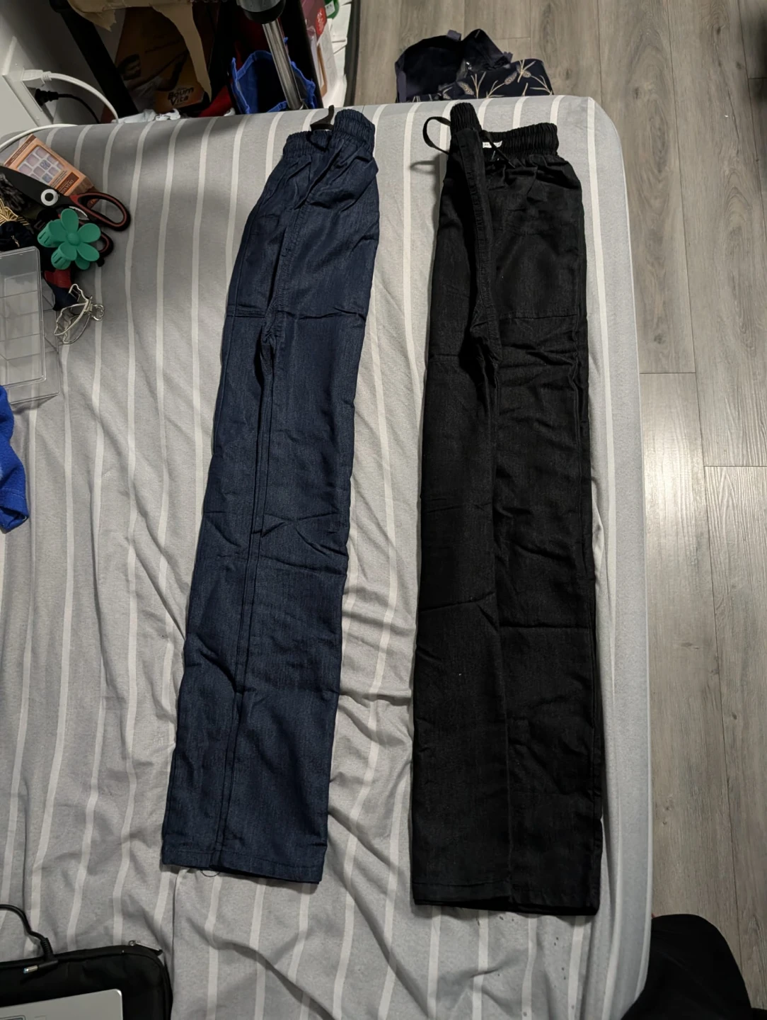 Relaxed Fit Palazzo Set (Black & Blue) - photo 3