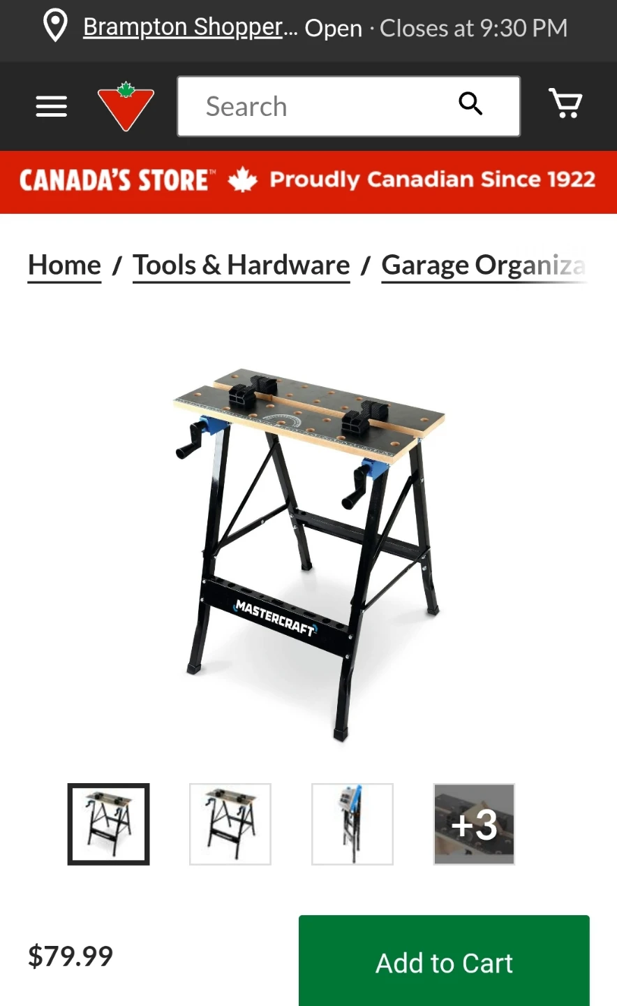 Mastercraft Folding Workbench - photo 4
