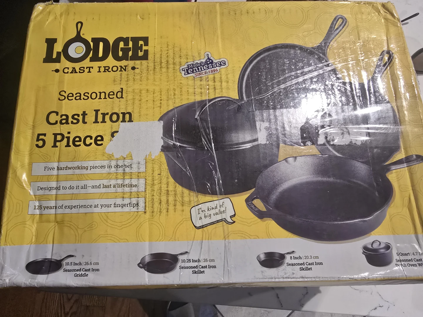 Lodge Seasoned Cast Iron 5 Piece Set