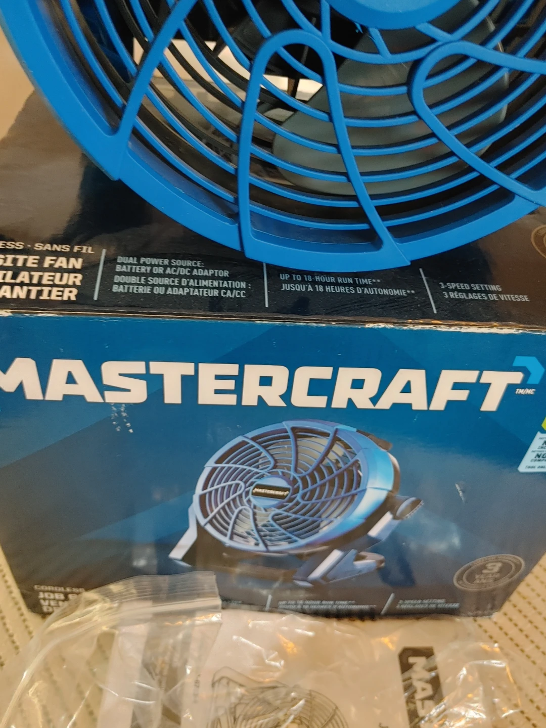 Mastercraft 20V Max Portable Fan - photo 2