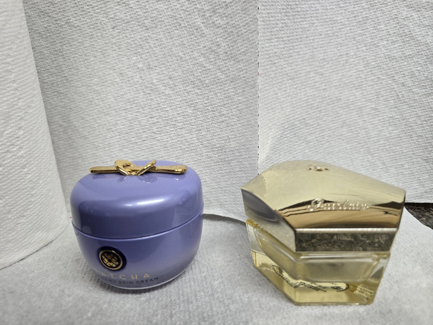 2 empty  cream jars for display