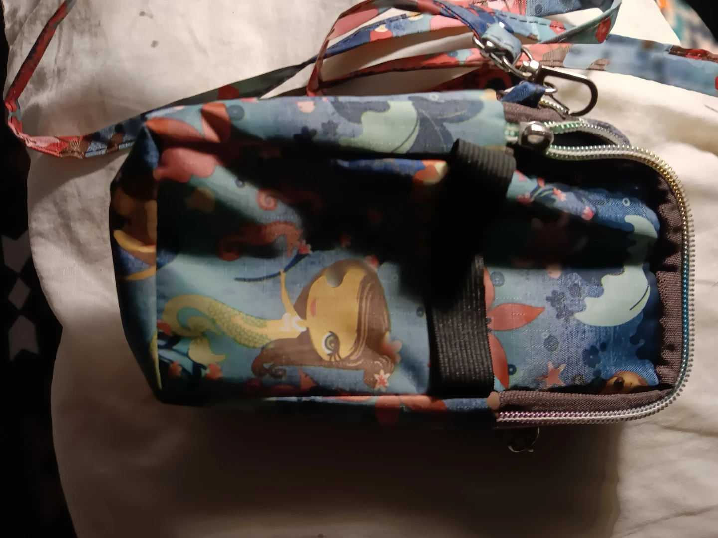 LAIGE YOU Blue Floral Pattern Small Bag🏆 - photo 2