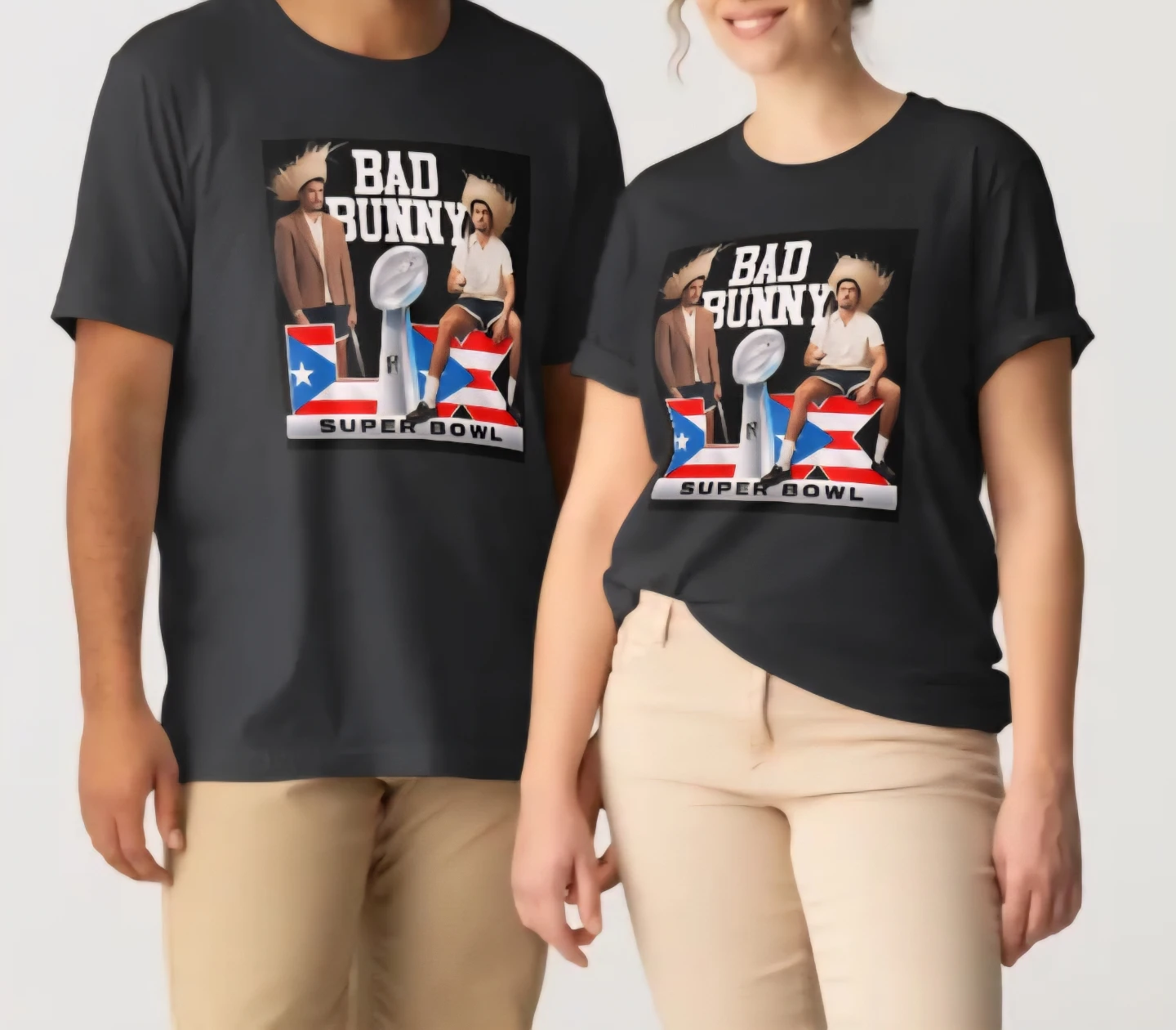 Bad Bunny Super Bowl "Benito Bowl" Graphic T-Shirt