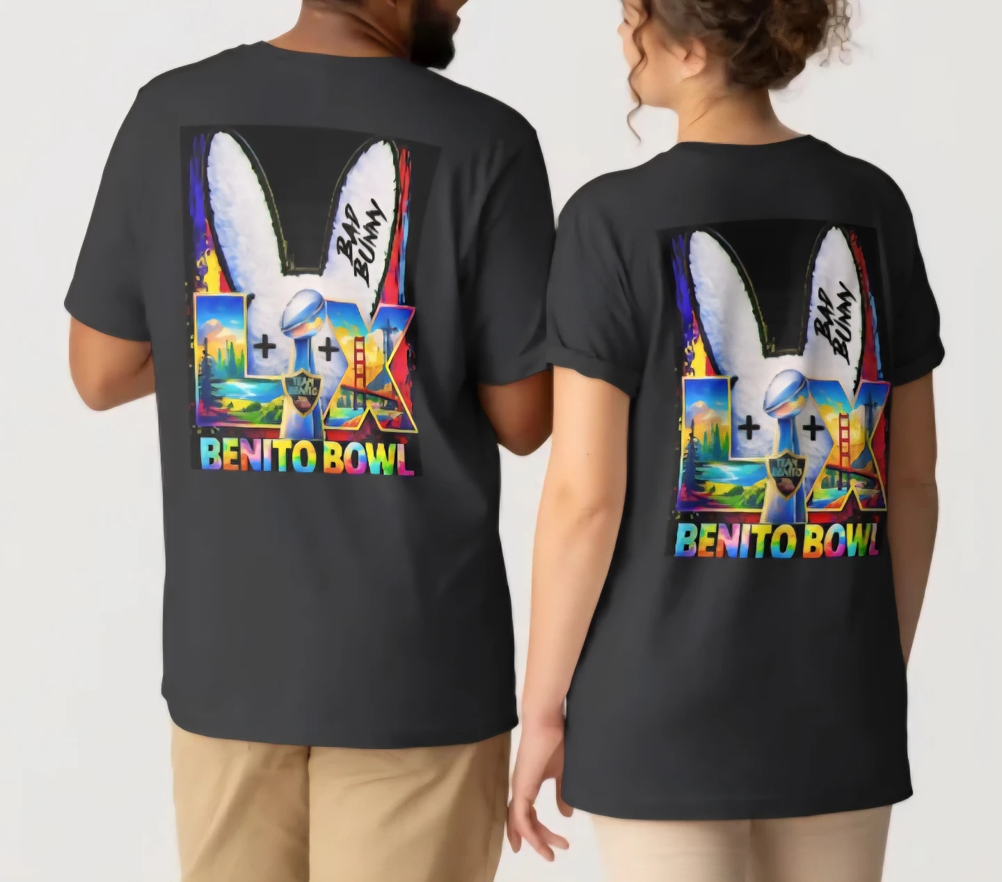 Bad Bunny Super Bowl "Benito Bowl" Graphic T-Shirt - photo 2