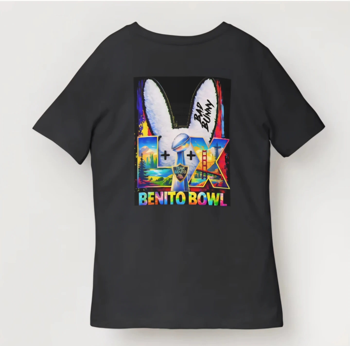 Bad Bunny Super Bowl "Benito Bowl" Graphic T-Shirt - photo 3