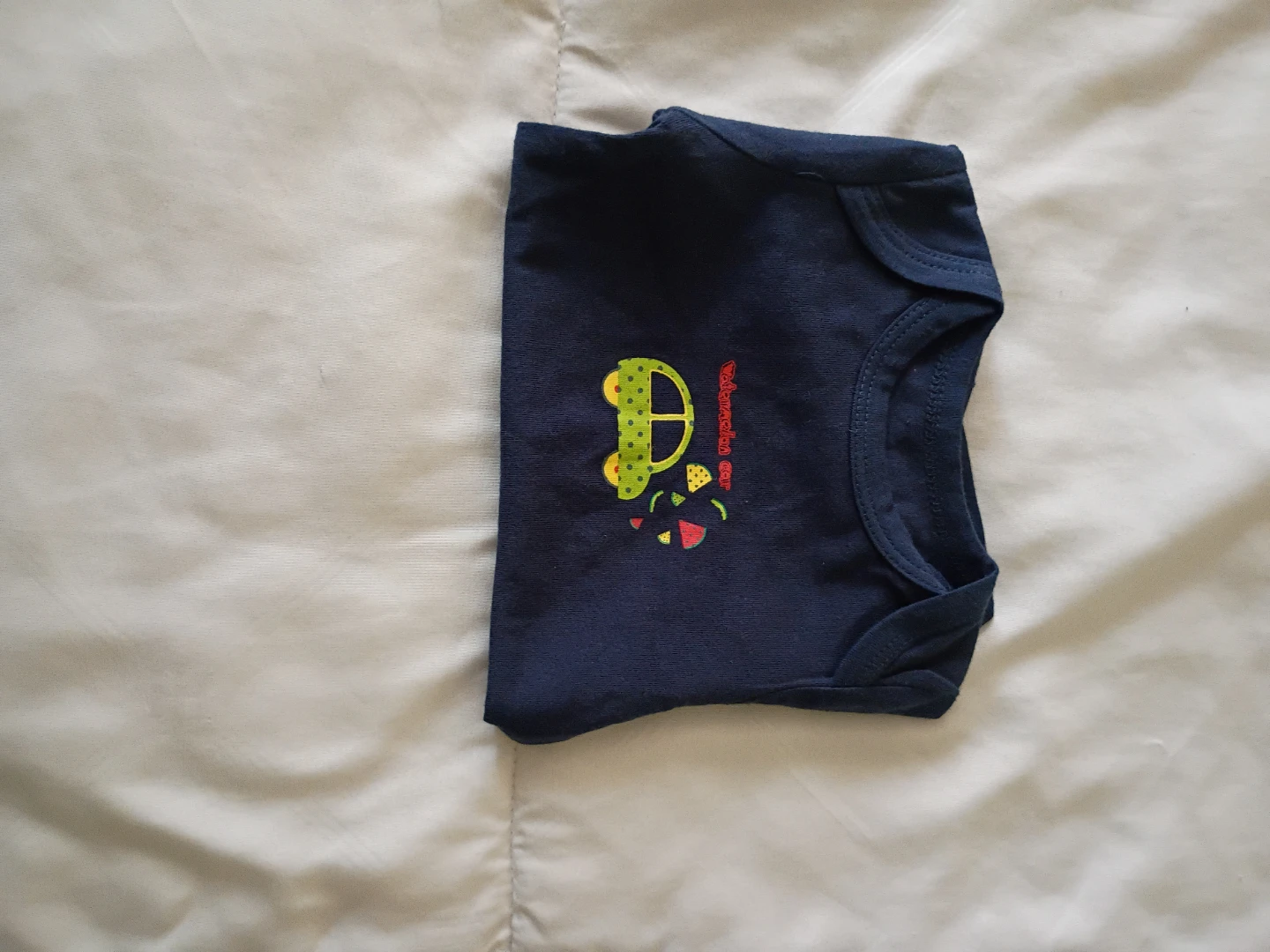 Baby Bodysuit Navy "watermelon car" Graphic - photo 4
