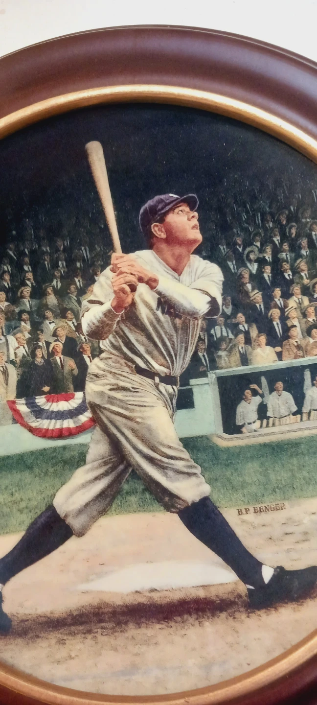 "Babe Ruth: The Called Shot" Framed Collector Plate - photo 4
