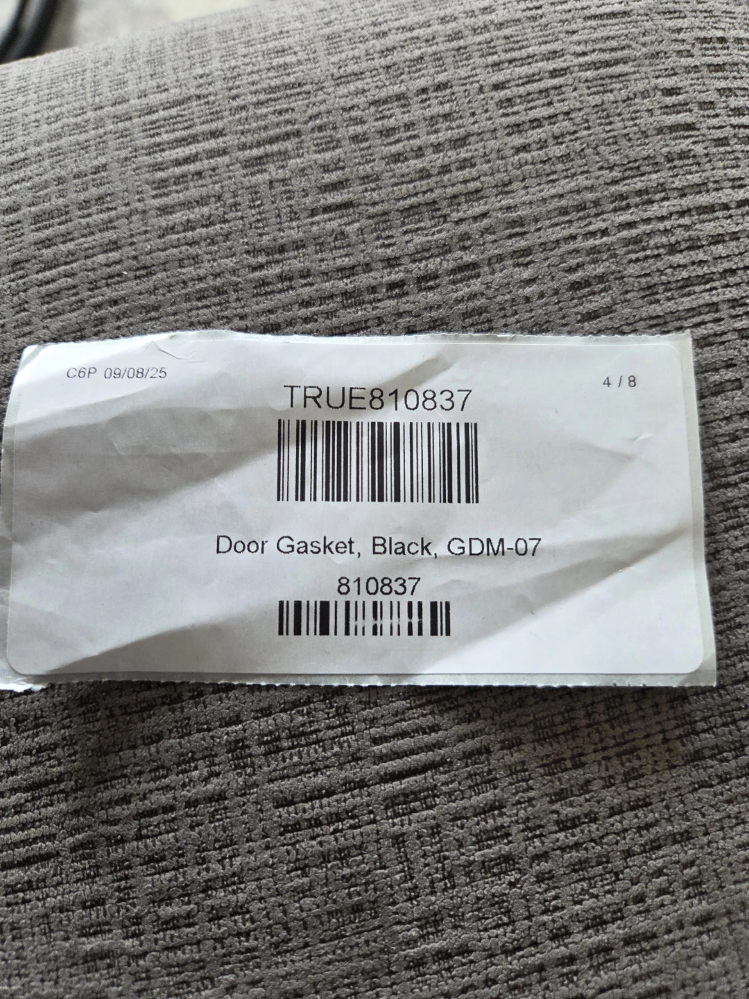 Gasket GDM- 07 Models, Black  TRUE810837 - photo 3