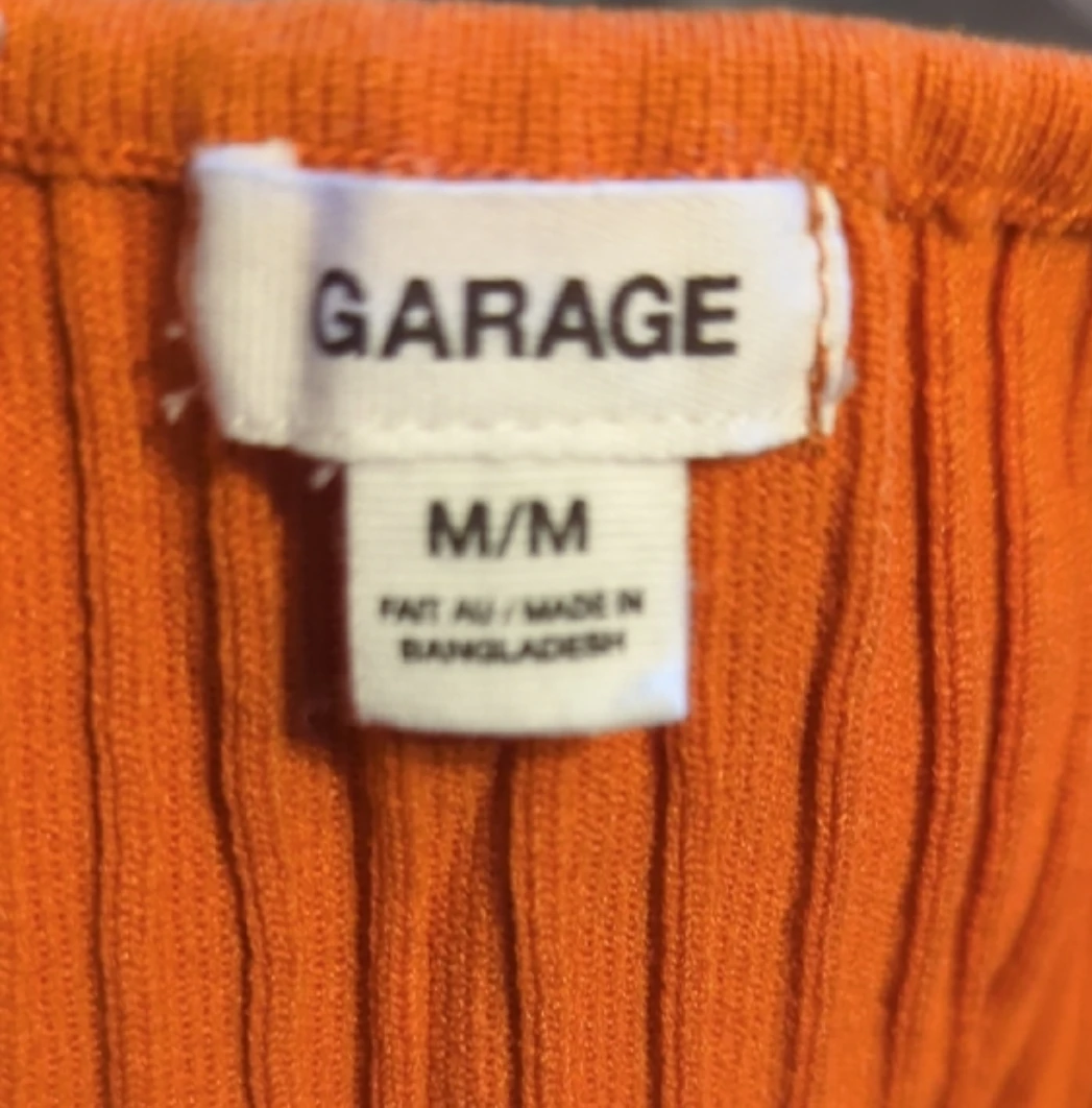 Garage Orange Ribbed Tank Top Size M - photo 4