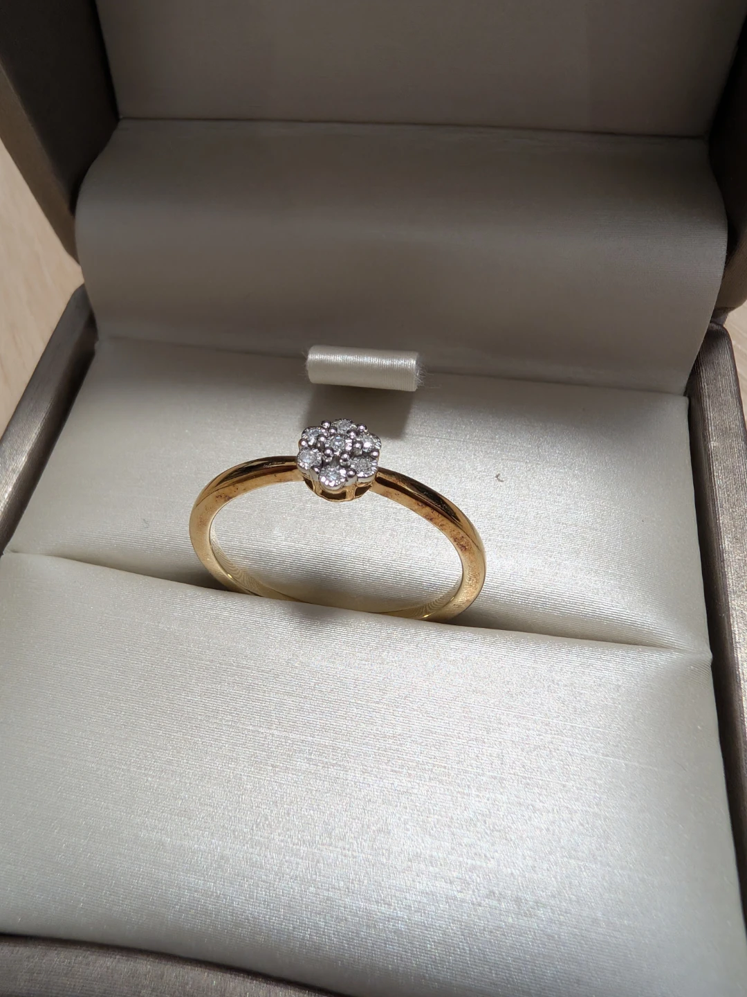 Charm 10k Diamond ring (Size 9)
