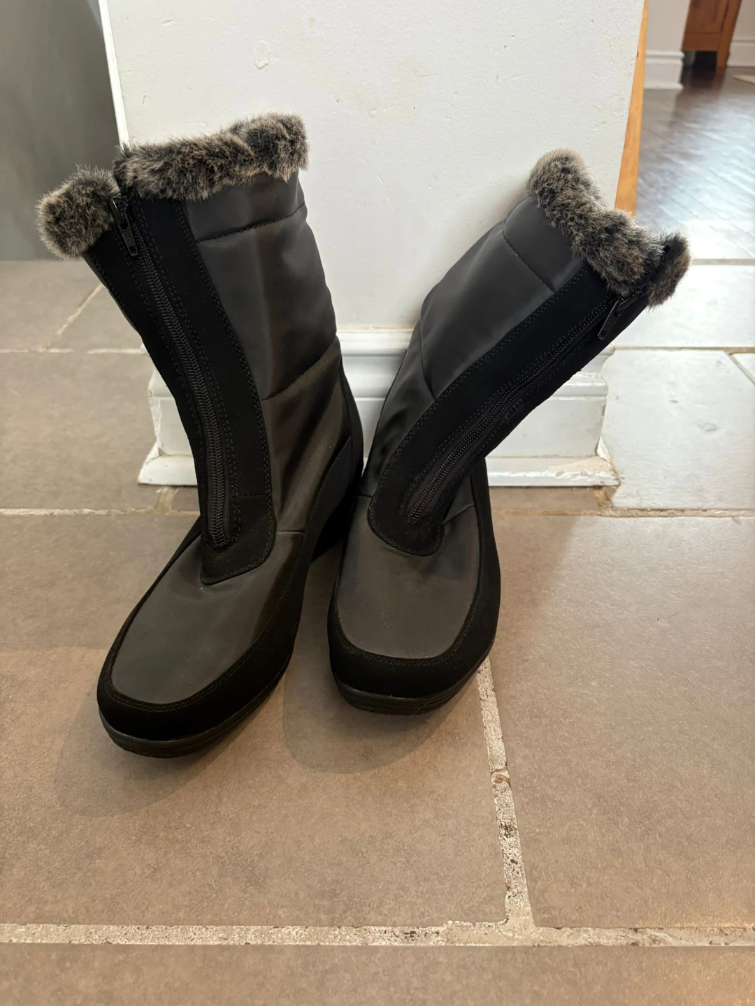 Black Winter Boots - Size 8