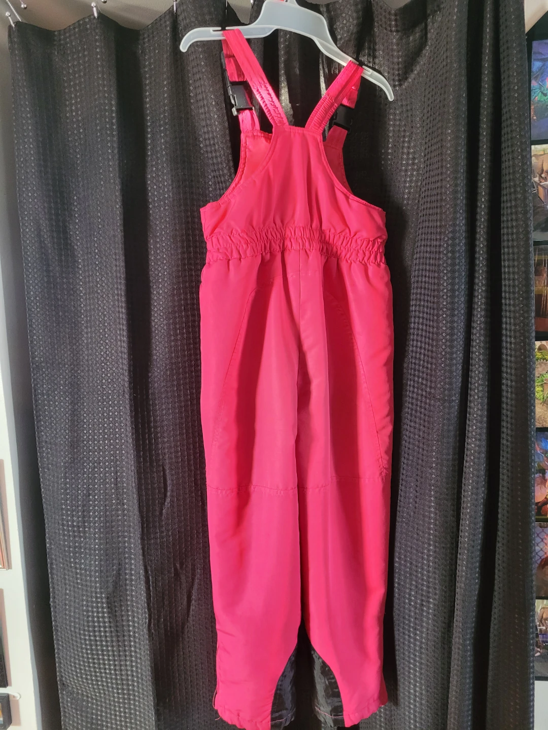 Faded Glory Pink Snow Bib Overalls Size M (7-8) - photo 2