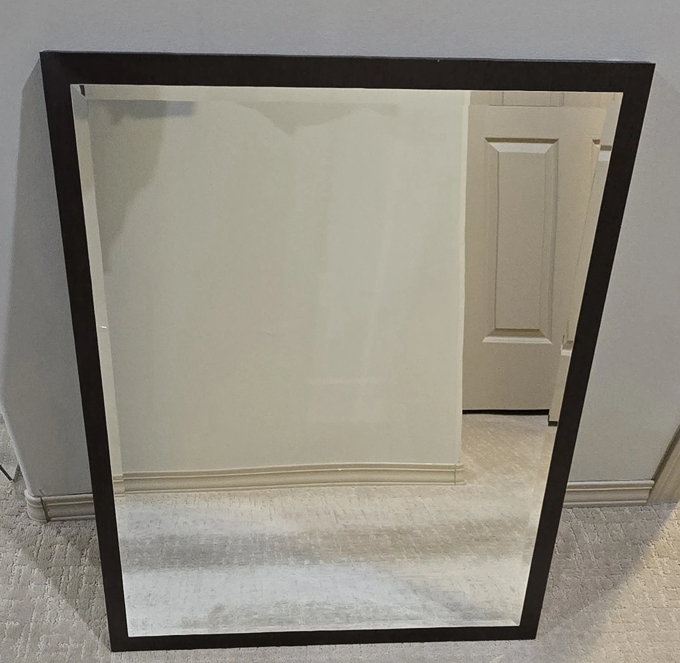 Wall Mirror with Dark Frame
