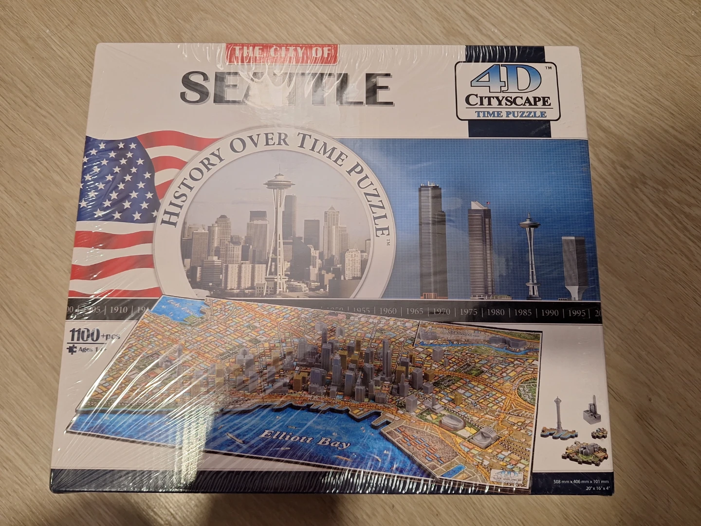 4D Cityscape Seattle History Over Time Puzzle