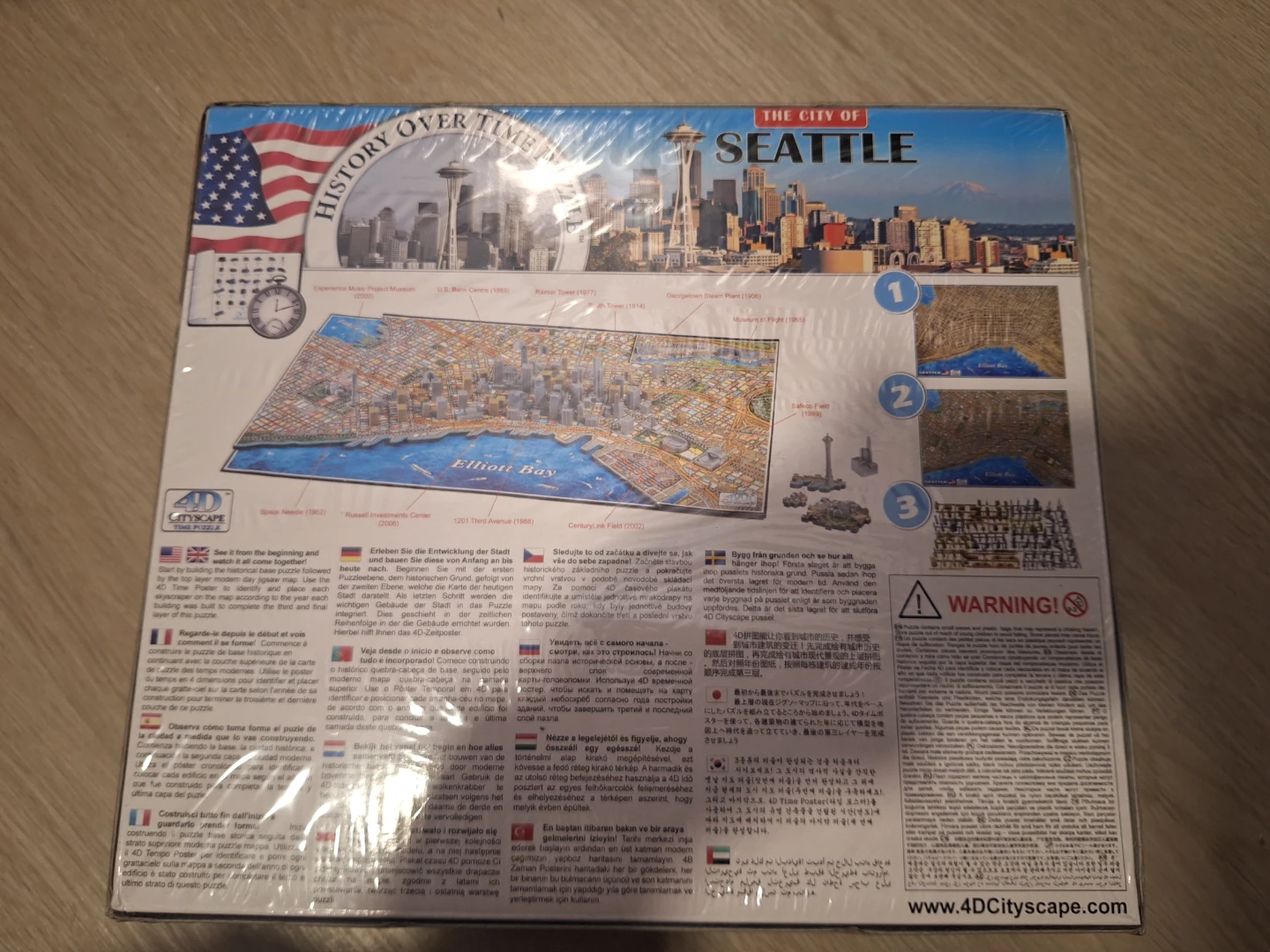 4D Cityscape Seattle History Over Time Puzzle - photo 2