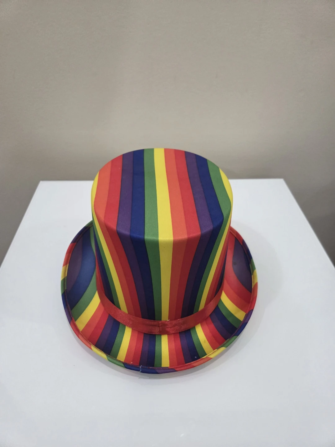Haloween Rainbow Striped Top Hat