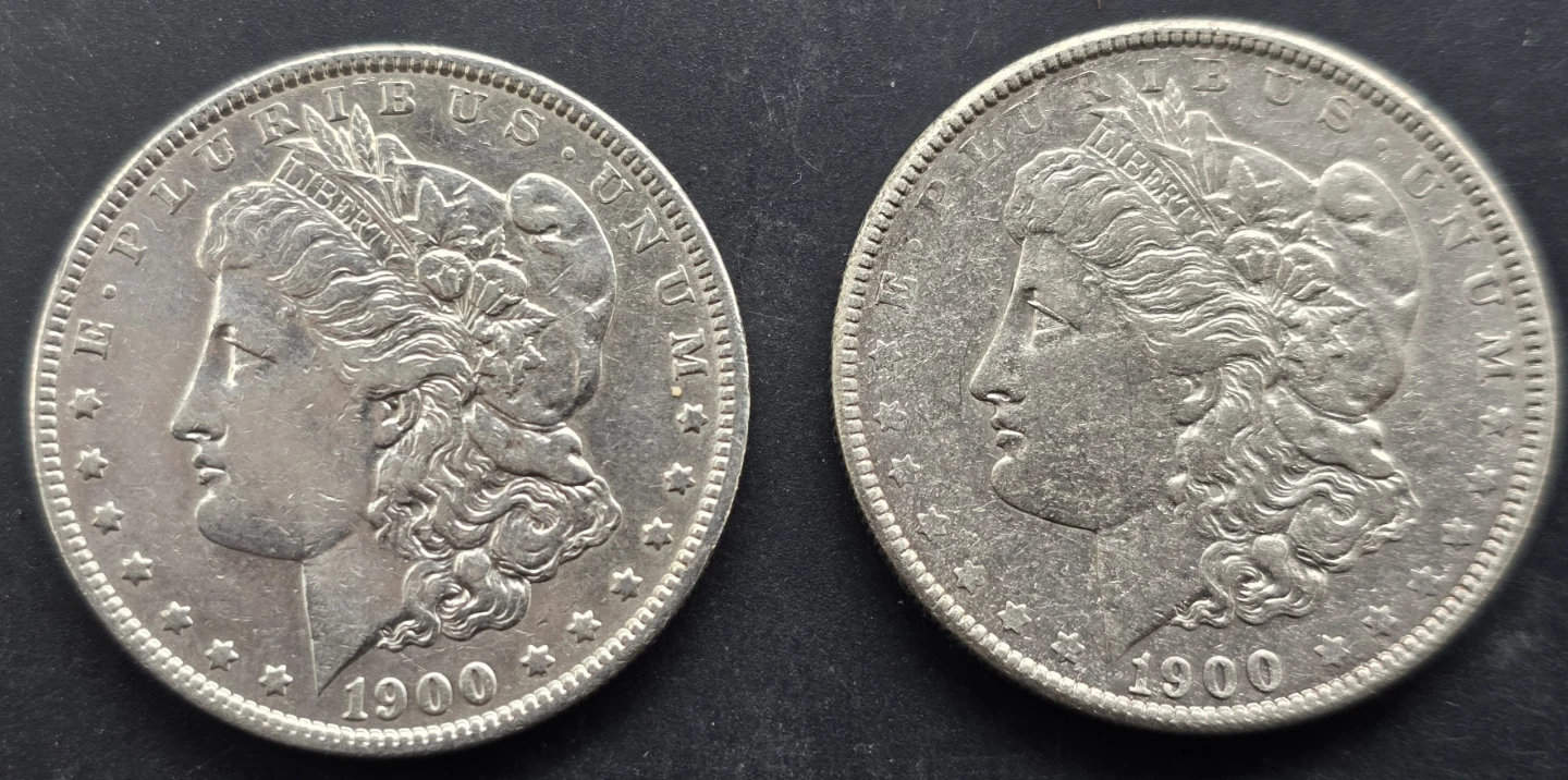 (2) 1900-P Morgan Silver $$ Lot - Hi Grade Philadelphia Mint!!!