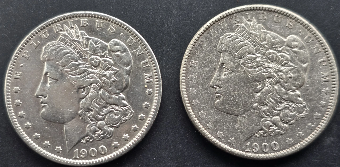 (2) 1900-P Morgan Silver $$ Lot - Hi Grade Philadelphia Mint!!! - photo 2