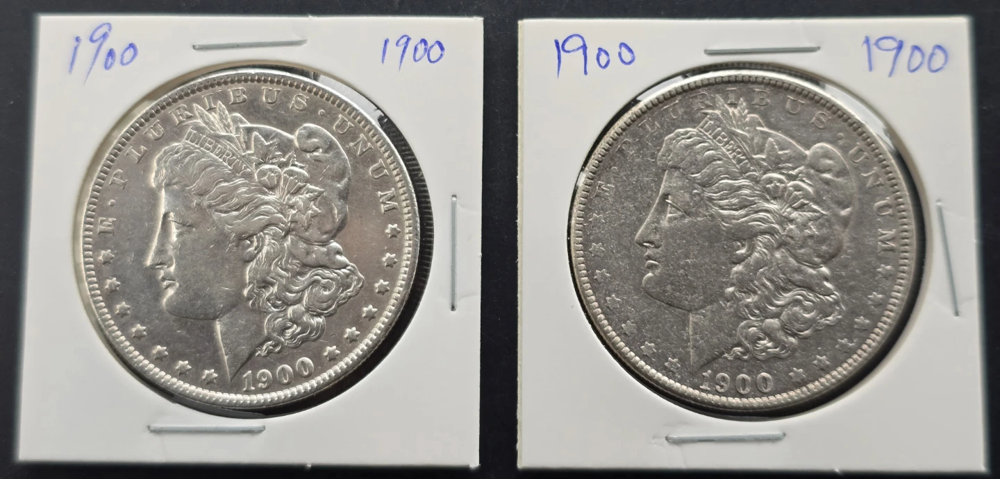 (2) 1900-P Morgan Silver $$ Lot - Hi Grade Philadelphia Mint!!! - photo 5