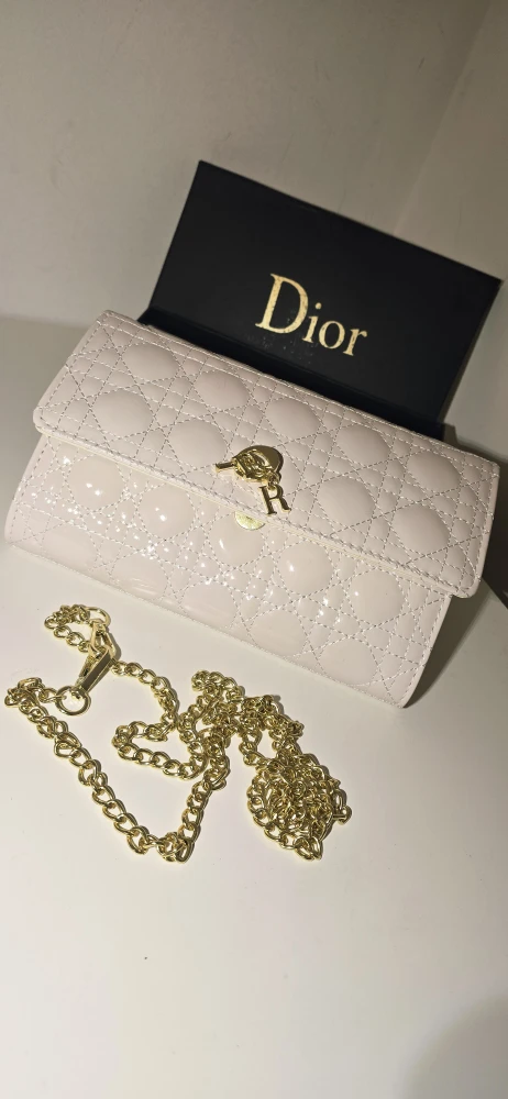 Dior Patent Leather Wallet with Chain - photo 2