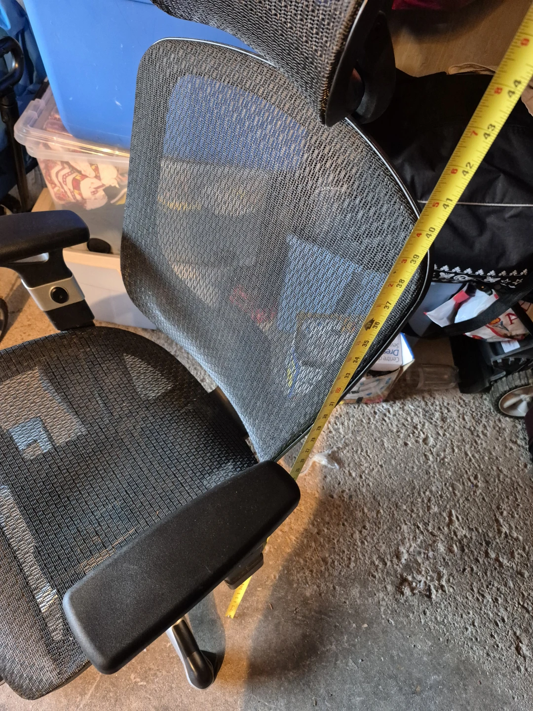 Black Mesh Office Chair with Adjustable Lumbar Support - photo 2