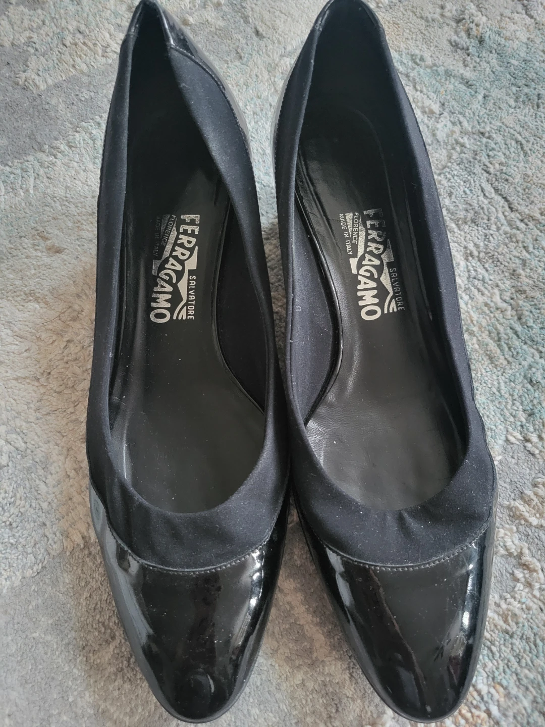 Salvatore Ferragamo Black Wedge Heels - photo 2