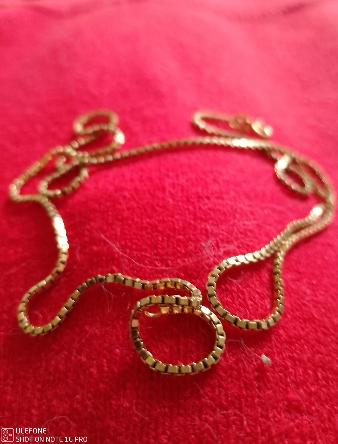 Gold necklace with unique pendant - photo 3