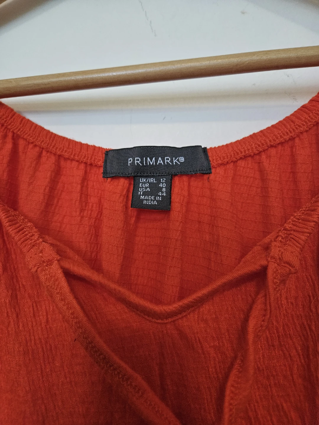 Womens Red Lace Trim Top - photo 2