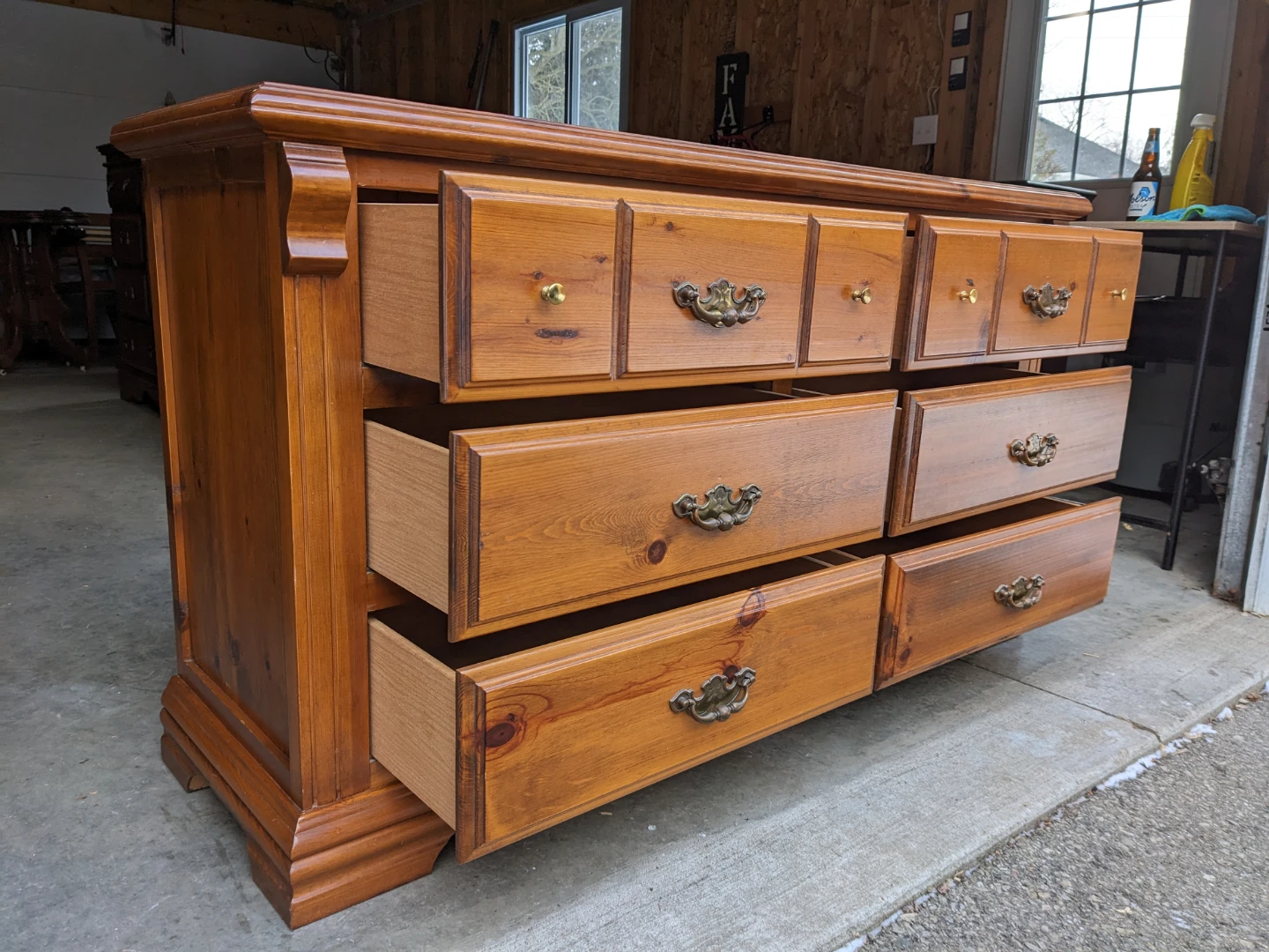 PPU-6 Drawer Lowboy Dresser in Pine - photo 5