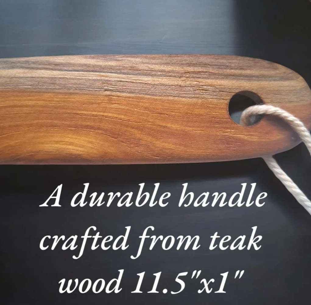 Loofah Back Scrubber with Teak Wood Handle🏆 - photo 4