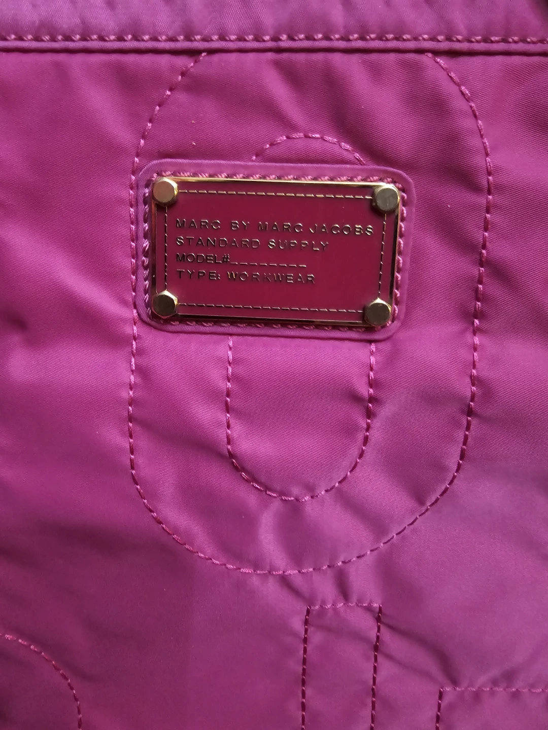 Real Marc by Marc Jacobs Pink Quilted Nylon Tote Bag - photo 2