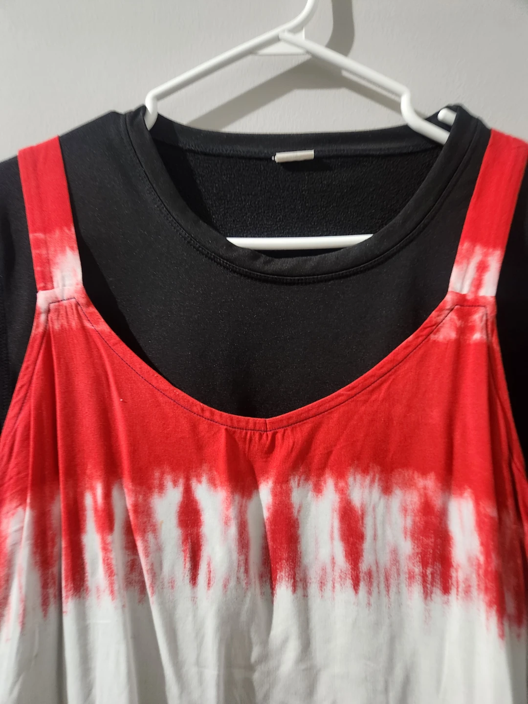 Tie-dye Tank Dress with Long Sleeve Shirt - photo 5