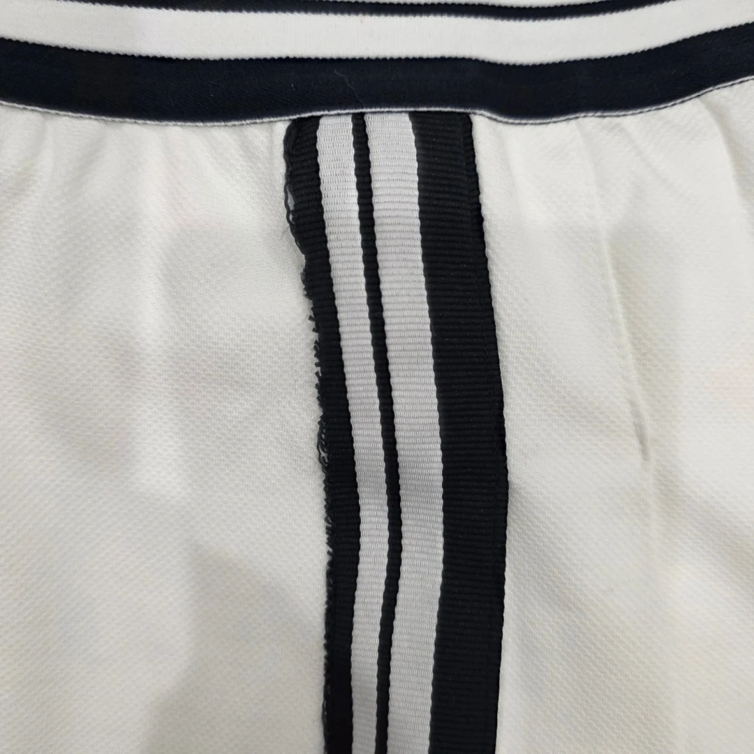 White Tennis Skirt with Navy and White Striped Waistband - photo 4