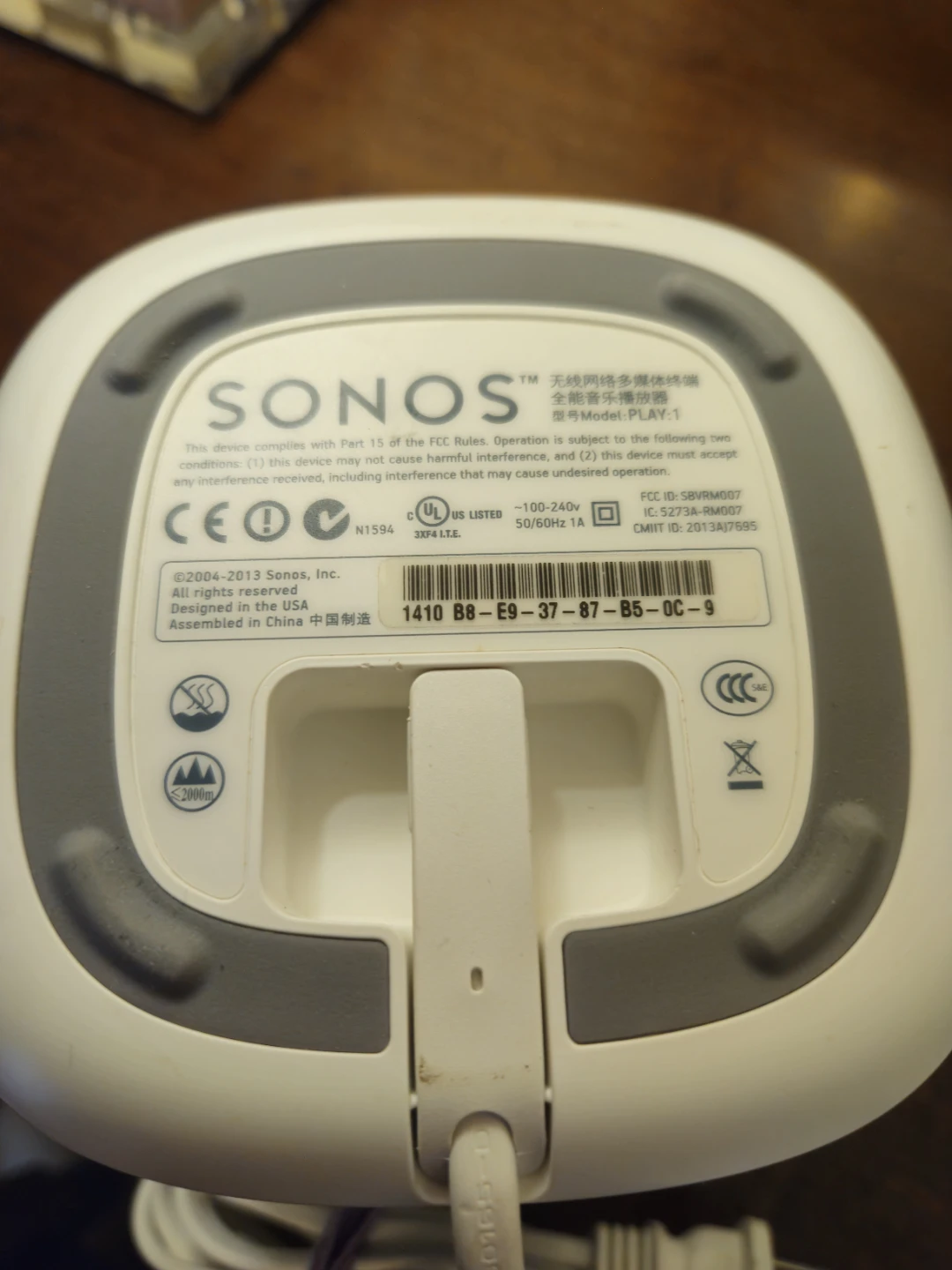 Sonos PLAY:1 Wireless Smart Speaker - photo 3