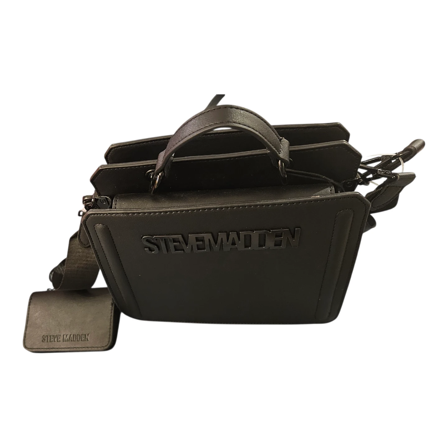 Steve Madden Black Handbag with Pouch