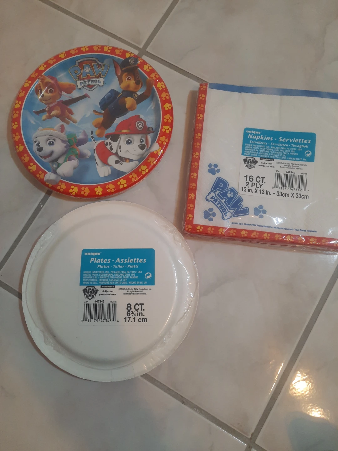 Paw Patrol Paper Plates and Napkins Party Supplies Set🏆 - photo 2