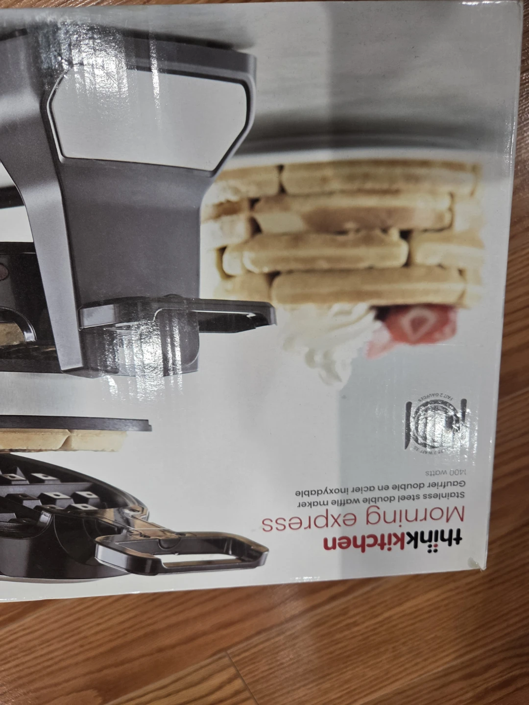 Thinkkitchen Morning Express Stainless Steel Double Waffle Maker - photo 2