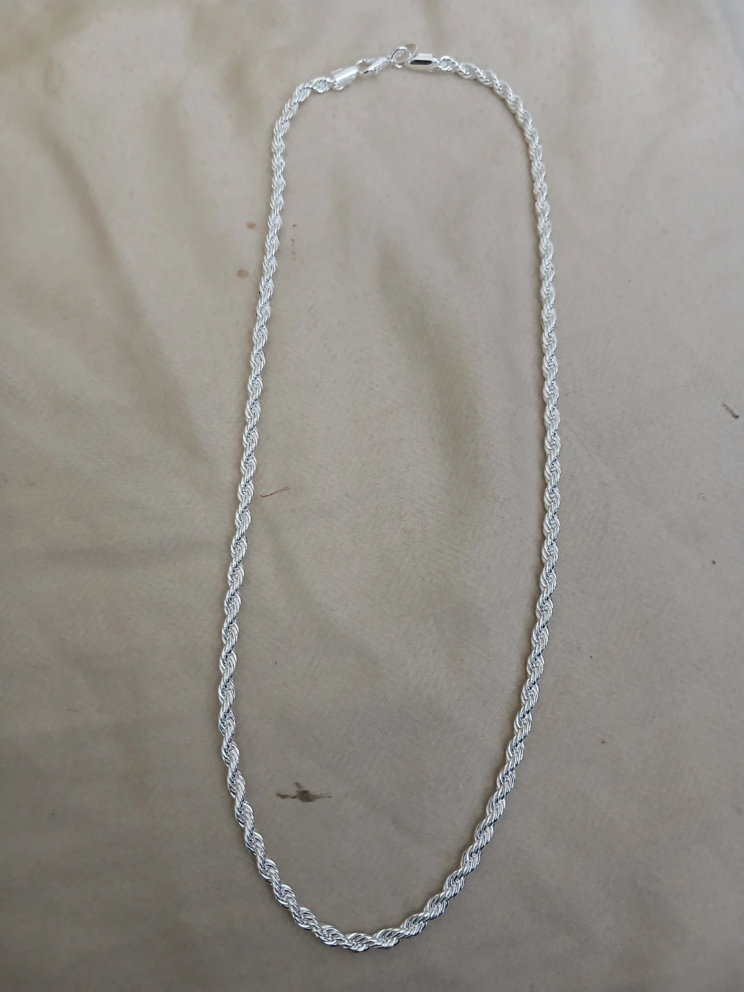 925 Silver Rope Chain Necklace